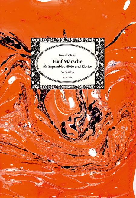 Divertimento (ca. 1810) Fünf Märsche (Five Marches) op. 26 (1830) for soprano recorder and piano 